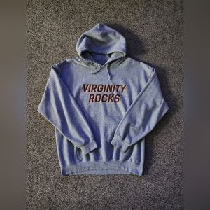Mens "Virginity Rocks" hoodie Large